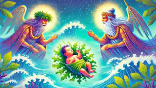 Maui, acunado por los dioses del mar, inicia su extraordinario viaje.