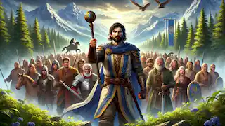 Fereydun reúne a su ejército con determinación, inspirando esperanza antes de enfrentar las oscuras fuerzas de Zahhak.