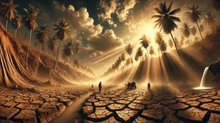 Un campo árido en Indonesia se agrietó bajo el feroz sol del mediodía.