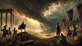 Eneas y Turno luchan mientras amanece el destino romano