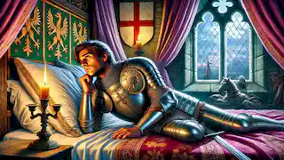 Tristán tendido herido en Bretaña, anhelando a Iseult.