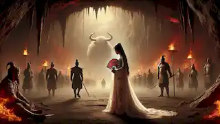 La Princesa del Abanico de Hierro se queda con el corazón roto mientras su esposo, Niu Mowang, se aleja, traicionándola en la Cueva de las Nubes de Fuego.