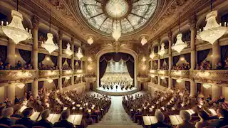 La Ópera de Manaos, completamente restaurada, acoge una majestuosa actuación de ópera moderna con una audiencia elegante.