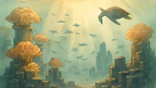 Kalulukul, buceando debajo de cañones de coral, para recolectar piedras volcánicas desde las profundidades.