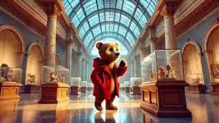 El oso Paddington accidentalmente derrama té en el comedor de la familia Brown, creando un divertido caos.