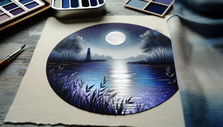 Peaceful river scene at night with faint spectral presence, symbolizing La Llorona as a guardian.