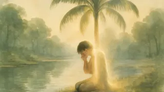 Lang se transforma en una palmera de areca junto a la orilla de un río vietnamita, su espíritu triste fusionándose con la naturaleza.