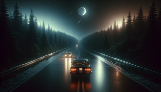 Lluvia de meteoros sobre la Ruta 85 donde regresa una presencia inquietante