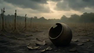 Una vasija de hierro rota yace entre tierra quemada y esperanzas destrozadas, mientras su magia se descontrola y escapa de su poder.