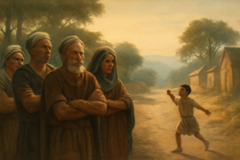 Village elders ignoring shepherd boy's cries