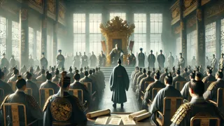 Judge Bao exposes corruption before the Emperor in the imperial court