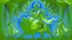 La Leyenda de la Batalla entre Durga y Mahishasura