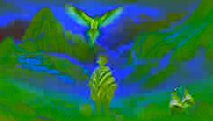 La Pluma Arcoíris del Loro Andino