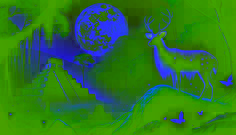 A Deusa da Lua Maia e o Cervo Branco