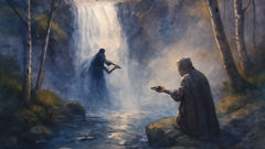 Die Geschichte des Fossegrims (norwegischer Wasserfallgeist)