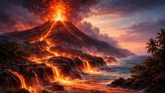 Pele and the Ocean: The Eternal Battle of Fire and Water