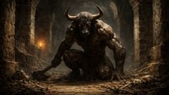 Teseo y el Minotauro: En el laberinto