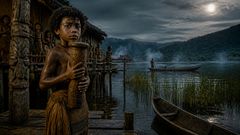 Sangiang e o Tambor Sob o Lago Sentani