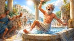 Archimedes und der „Eureka“-Moment: Der nackte Wissenschaftler, der das Verdrängungsprinzip entdeckte