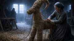 Las cenizas bajo la cabra de Yule.