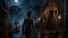 Die Krokodilsnarbe des Sepik-Mondes