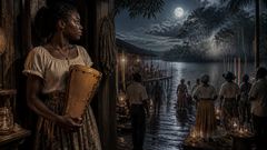 El tamborilero de la luna del manglar