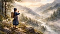 La montaña y el hijo del río