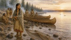 The Stone Canoe at Mille Lacs