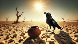 El cuervo sediento