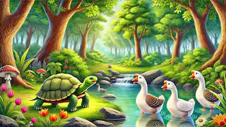 La Tortuga y los Gansos (colección Kalila y Dimna)