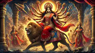 La Leyenda de la Batalla entre Durga y Mahishasura