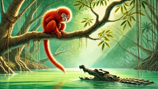 El Mono y el Cocodrilo: Una historia de astucia y adaptabilidad