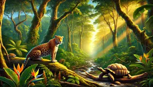 El Leopardo y la Tortuga Ingeniosa