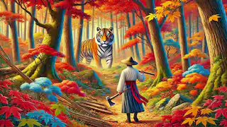El tigre y el leñador
