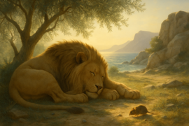 El León y el Ratón: Un Relato de Ayuda Inesperada