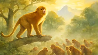 The Monkey King and the Demon: A Jataka Tale of Sacrifice and Wisdom
