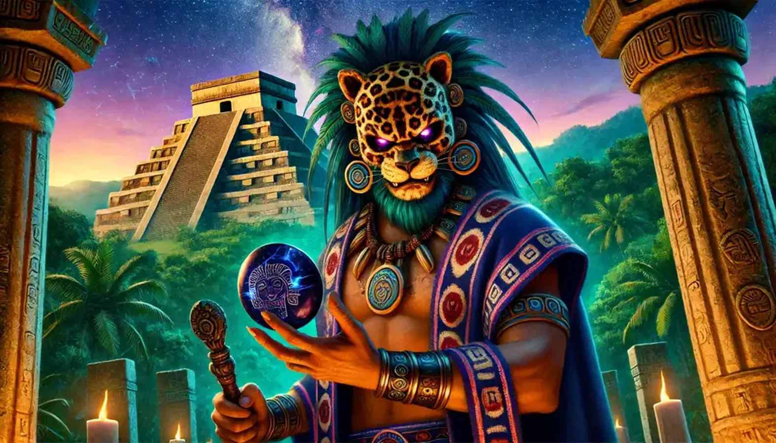 『黄昏の王国』『GOD OF THE AZTECA TEZCATLIPOCA』 Tezcatlipoca, The Aztec God Of The Night Sky