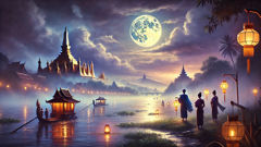 Der Mythos von Phra Lak und Phra Lam.