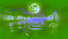 La Lune de Sang au-dessus de l'IJssel