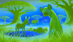 The Cunning Hyena and the Foolish Donkey
