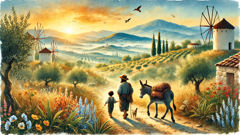 The Miller, His Son, and Their Donkey: A Fable of Ancient Greece