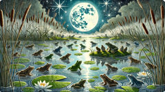 The Frogs Who Desired a King: An Ancient Greek Fable of Wisdom and Caution
