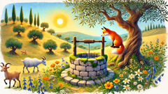 Le Renard et la Chèvre : une fable grecque de sagesse et de ruse
