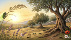 The Cicada and the Ant: An Ancient Greek Fable of Diligence and Delight