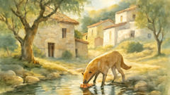 Der Hund und sein Spiegelbild: Eine griechische Fabel von Begierde und Verlust