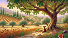 La Souris de la Ville et la Souris de la Campagne : Une fable grecque de simplicité et de splendeur