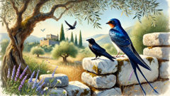 La golondrina y el cuervo: una fábula griega sobre la belleza y la sabiduría