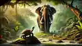 La historia del elefante y la tortuga
