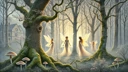Las tres hadas del bosque sueco