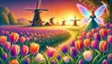 La hada de los tulipanes y los molinos de viento